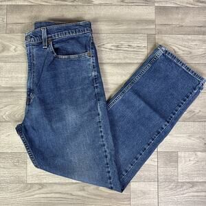 Levi's 505 Regular Fit Straight Leg Medium Wash Denim Jeans sz 36 x 29